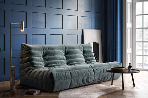 Стильный диван ДеФранс из антивандальной ткани, бескаркасный диван, современный интерьер, стильный дизайн